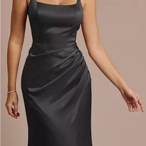 New never worn David's Bridal dress - Galina Signature Black Sculpting Satin